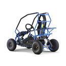 MotoTec Maverick 36V/36AH Electric Motorized Go Kart Blue - Saksby Wholesale - Back Left View