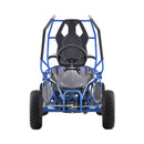 MotoTec Maverick 36V/36AH Electric Motorized Go Kart Blue - Saksby Wholesale - Front View