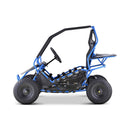 MotoTec Maverick 36V/36AH Electric Motorized Go Kart Blue - Saksby Wholesale - Side Left View