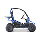 MotoTec Maverick 36V/36AH Electric Motorized Go Kart Blue - Saksby Wholesale - Side Right View