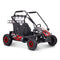 MOTOTEC Mud Monster XL Red 60V/20AH Electric Full Suspension Go Kart, 2000W (96351472) - SAKSBY.com - Side View
