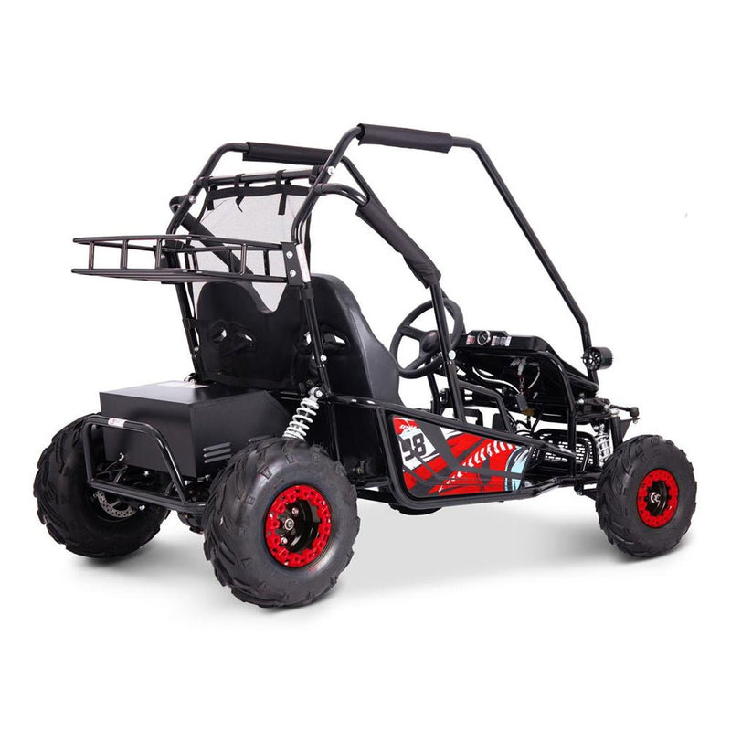 MOTOTEC Mud Monster XL Red 60V/20AH Electric Full Suspension Go Kart, 2000W (96351472) - SAKSBY.com - ATVs & UTVs - SAKSBY.com