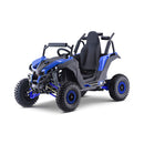MotoTec Raider 1200W 48V/12AH Kids Electric Full Suspension UTV Blue - Saksby Wholesale - Front Left View