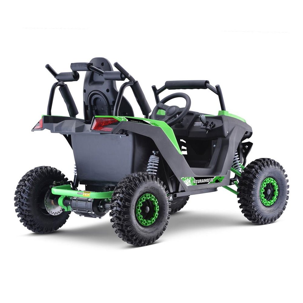 MOTOTEC Raider 1200W 48V/12AH Kids Electric Full Suspension UTV, Green (95476283) - SAKSBY.com - ATVs & UTVs - SAKSBY.com