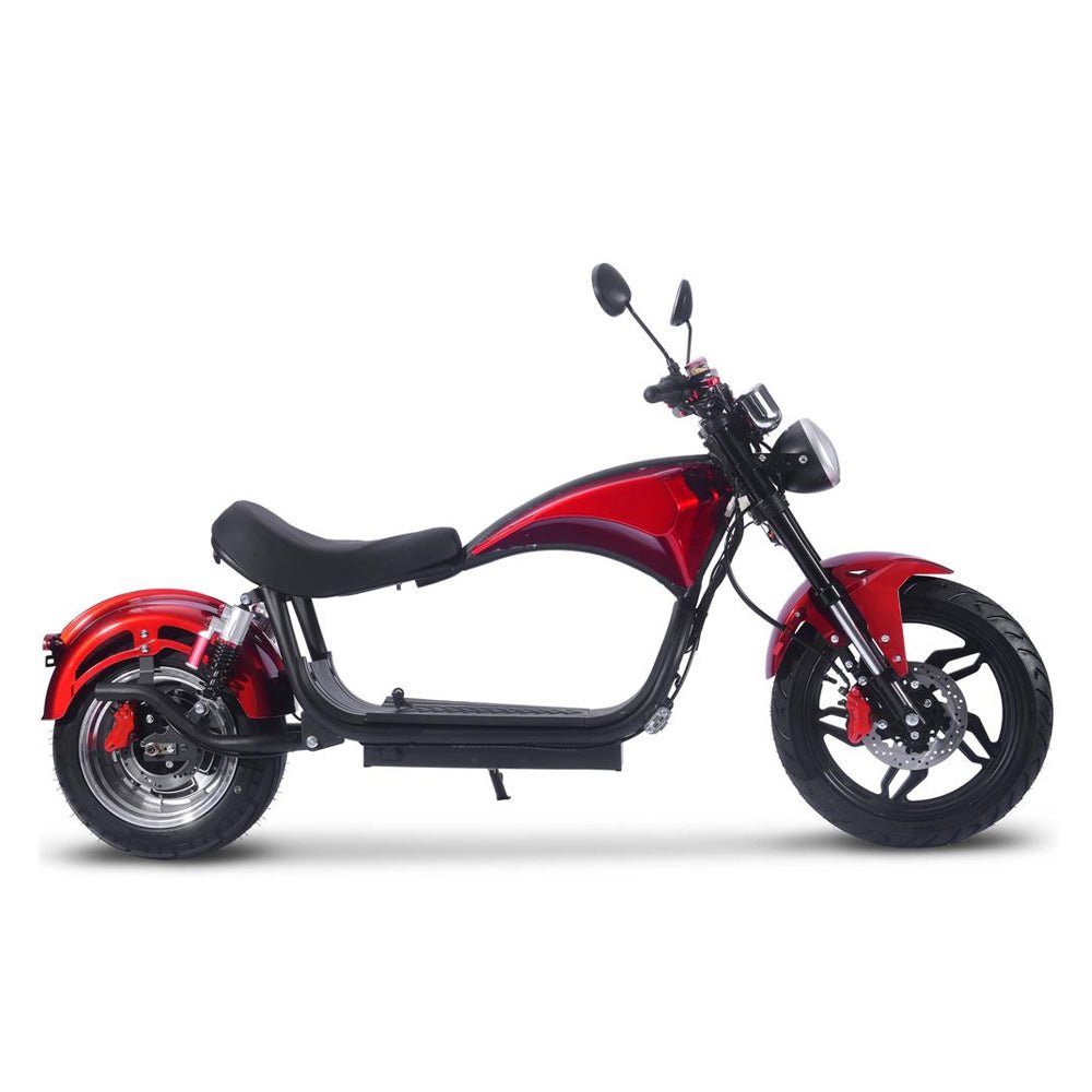 MOTOTEC RAVEN 60V/30AH 2500W Electric Moped Motorcycle Scooter For Adults, Red (95248163) - SAKSBY.com - Motorcycles & Scooters - SAKSBY.com