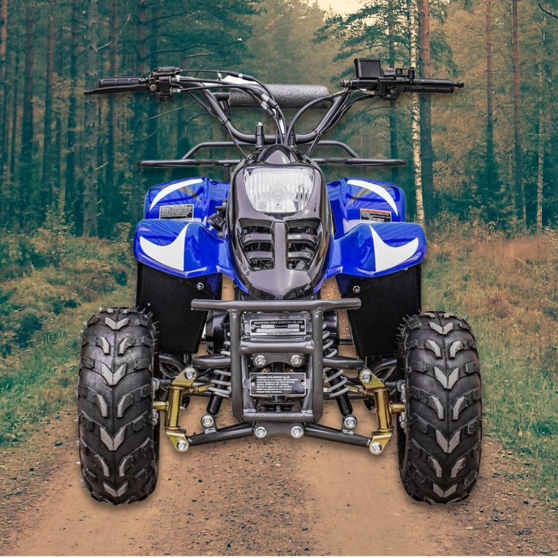 MotoTec Rex 110CC 4-Stroke Mini Kids 4 Wheeler Gas ATV Quad (91352842) - SAKSBY.com - ATVs & UTVs - SAKSBY.com