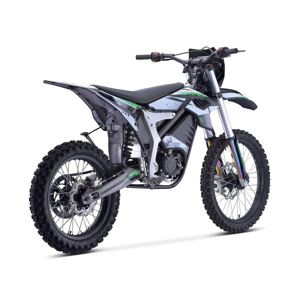 MotoTec Venom High-Performance 72V/12000W Electric Dirt Bike - Saksby Wholesale - Back Right View