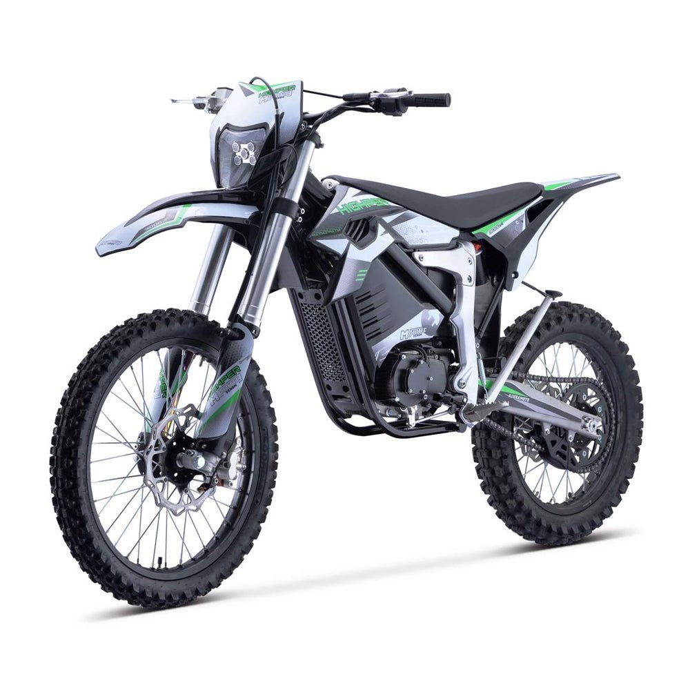 MOTOTEC VENOM High-Performance 72V/12000W Electric Dirt Bike, White (97314685) - SAKSBY.com - Dirt Bike - SAKSBY.com