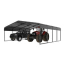 MPT Extra Large Premium Heavy Duty Outdoor Metal Carport Shelter, 20x20FT (97425861) - SAKSBY.com - Sheds, Garages & Carports - SAKSBY.com