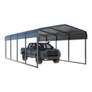 MPT Premium Heavy Duty Outdoor Canopy Garage Shelter With Galvanized Metal Roof, 12x20FT (91523840) - SAKSBY.com - Sheds, Garages & Carports - SAKSBY.com
