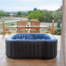 MSpa C-TE062 Tekapo Comfort Series Six-Person Inflatable Square Bubble Spa Hot Tub With 132 Bubble Jets (SAK80641) - Saksby Wholesale - Backyard Setup