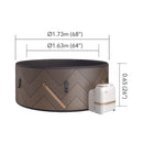 MSpa F-MO063W Mono Frame Series Luxury 6-Person Inflatable Round Hot Tub With WIFI Control (SAK75263) - Saksby Wholesale - Dimensions