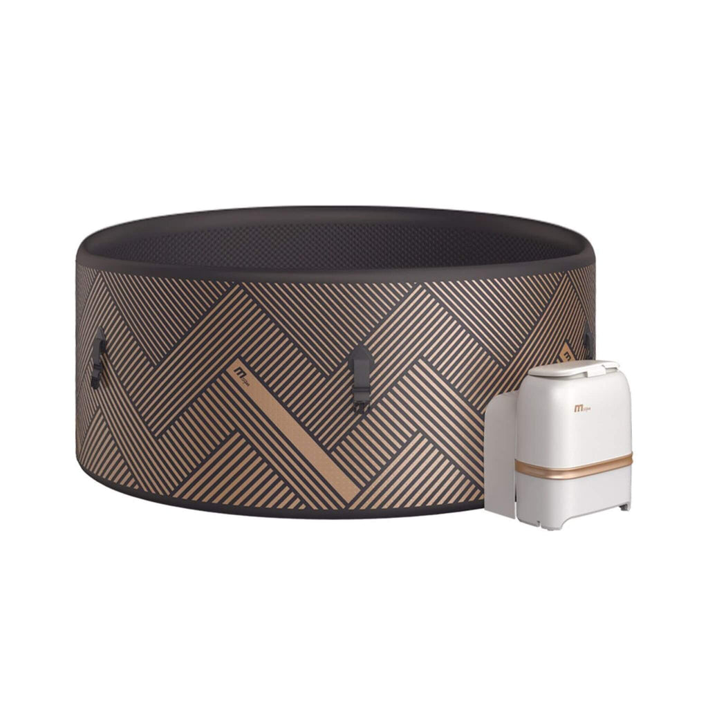 MSpa F-MO063W Mono Frame Series Luxury 6-Person Inflatable Round Hot Tub With WIFI Control (SAK75263) - Saksby Wholesale - Front View