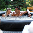 MSPA P-CA063 Camaro Premium Series Six-Person Inflatable Hot Tub & Spa, 81" - SAKSBY.com - Hot Tub - Front View With People