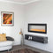 NAPOLEON Clearion Elite 60 Fully Recessed See Thru Wall Mounted Electric Fireplace, 60" - SAKSBY.com - Demonstration View
