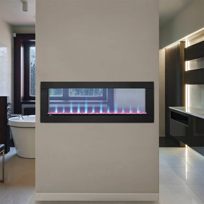 NAPOLEON Clearion Elite 60 Fully Recessed See Thru Wall Mounted Electric Fireplace, 60" - SAKSBY.com - Outdoor Grills - SAKSBY.com
