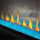 Napoleon Clearion Elite Fully Recessed See Thru Wall Mounted Electric Fireplace, 60" [NEFBD60HE] (SAK31716) - Saksby Wholesale - Blue Crystals With Flames View