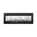 Napoleon Clearion Elite Fully Recessed See Thru Wall Mounted Electric Fireplace, 60" [NEFBD60HE] (SAK31716) - Saksby Wholesale - Front View With Blue Flames