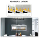 Napoleon Clearion Elite Fully Recessed See Thru Wall Mounted Electric Fireplace, 60" [NEFBD60HE] (SAK31716) - Saksby Wholesale - Transparency Settings View