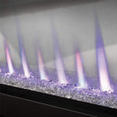 Napoleon Clearion Elite Fully Recessed See Thru Wall Mounted Electric Fireplace, 60" [NEFBD60HE] (SAK31716) - Saksby Wholesale - White Crsytals With Purple Flames View