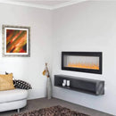 Napoleon Clearion Elite Fully Recessed See Thru Wall Mounted Electric Fireplace, 60" [NEFBD60HE] (SAK31716) - Saksby Wholesale - White Living Room View