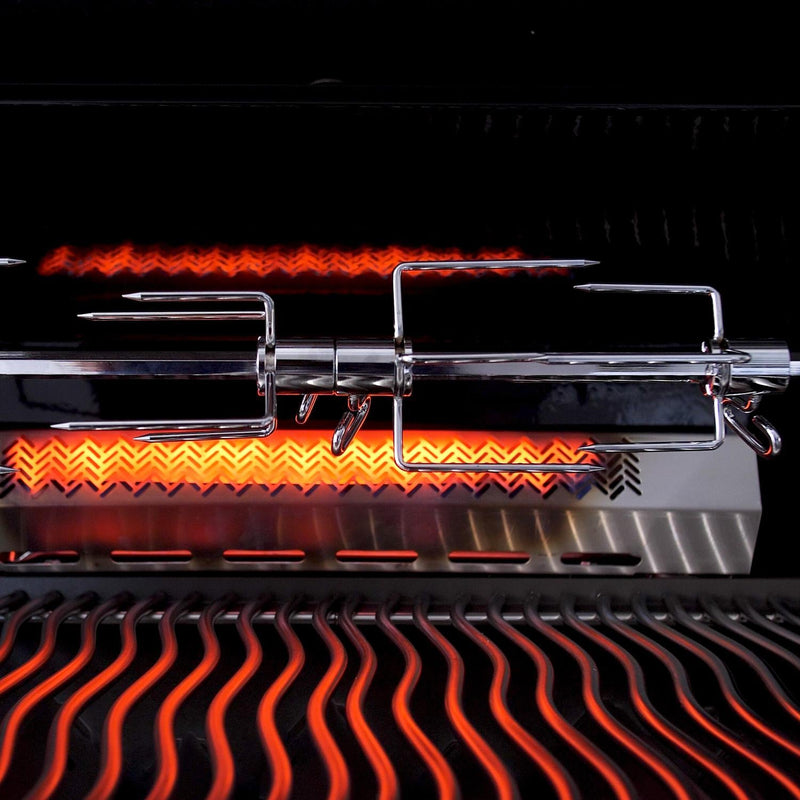 NAPOLEON Prestige PRO 500 Built-In Propane Gas Grill W/ Infrared Rear Burner & Rotisserie Kit Zoom Parts View