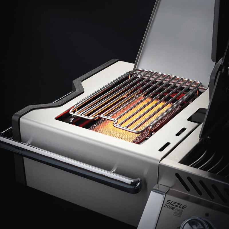 NAPOLEON Prestige PRO 665 Natural Gas Grill with Infrared Rear Burner and Infrared Side Burner and  Zoom Parts View