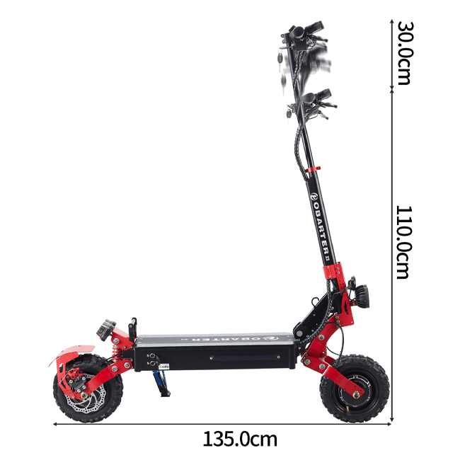 OBARTER X3 48V13AH 2400W Foldable Electric Off Road Scooter, 53.1" - SAKSBY.com - Electric Scooters - SAKSBY.com