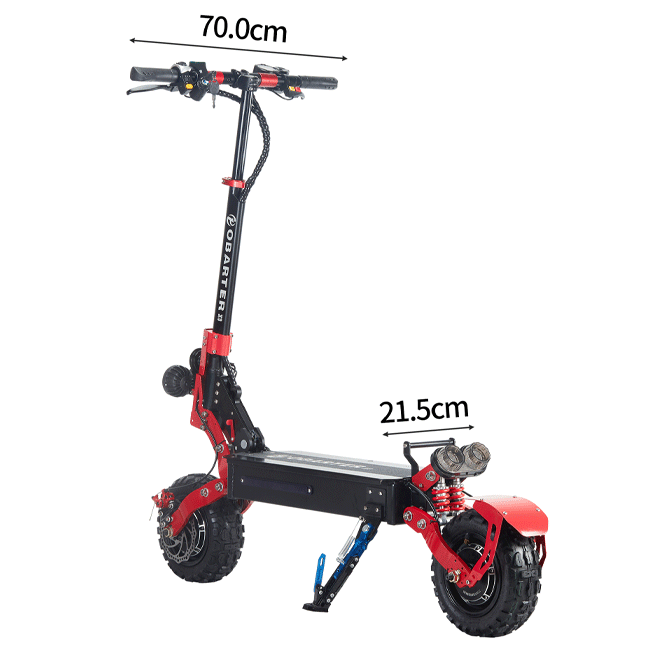 OBARTER X3 48V13AH 2400W Foldable Electric Off Road Scooter, 53.1" - SAKSBY.com - Electric Scooters - SAKSBY.com