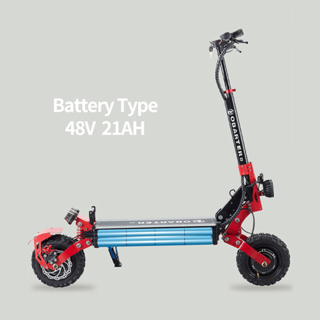 OBARTER X3 48V13AH 2400W Foldable Electric Off Road Scooter, 53.1" - SAKSBY.com - Electric Scooters - SAKSBY.com