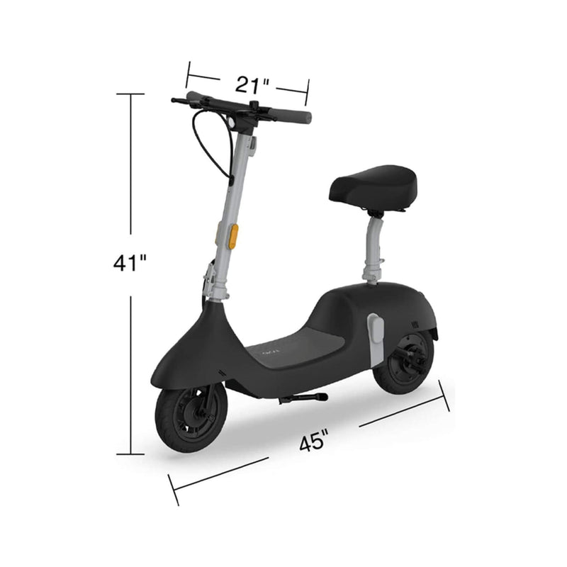Okai Beetle Pro EA10C 900W 48V/10.4AH Small Foldable Electric Scooter With Seat, Black (SAK72536) - Saksby Wholesale - Dimensions