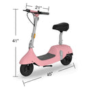 Okai Beetle Pro EA10C 900W 48V/10.4AH Small Foldable Electric Scooter With Seat, Pink (SAK71536) - Saksby Wholesale - Dimensions