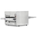 Omcan Premium Commercial Stainless Steel Conveyor Restaurant Countertop Pizza Baking Oven, 3600W (SAK48164) - Saksby Wholesale - Front Left View