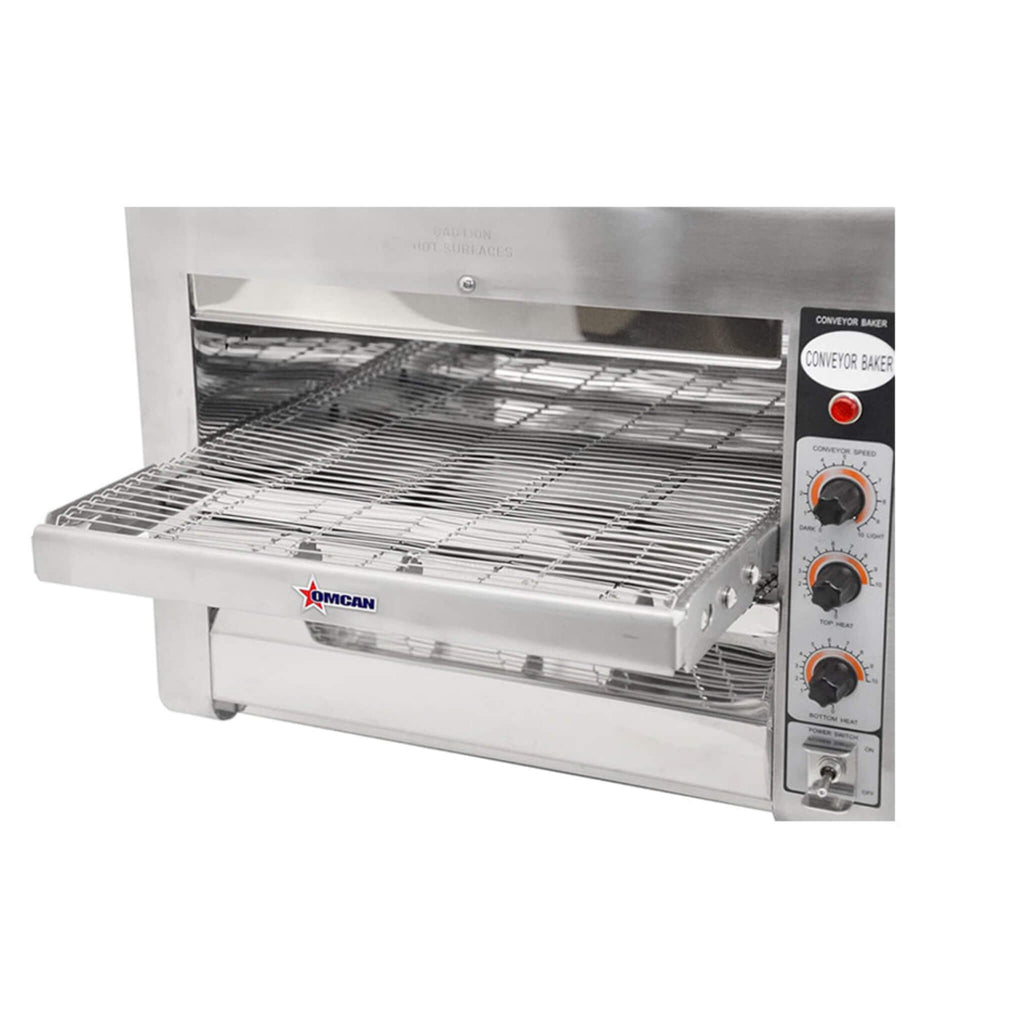 Omcan Premium Commercial Stainless Steel Conveyor Restaurant Countertop Pizza Baking Oven, 3600W (SAK48164) - Saksby Wholesale - Parts View