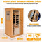 One-Person Low EMF Indoor FAR Infrared Hemlock Wood Personal Dry Home Sauna Room, 800W (91738462) - SAKSBY.com - Saunas - SAKSBY.com