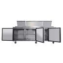 ORIKOOL Extra Large Commercial Prep Table With Enhanced Cold Storage, 93" (94281463) - SAKSBY.com - Freezers & Refrigerators - SAKSBY.com