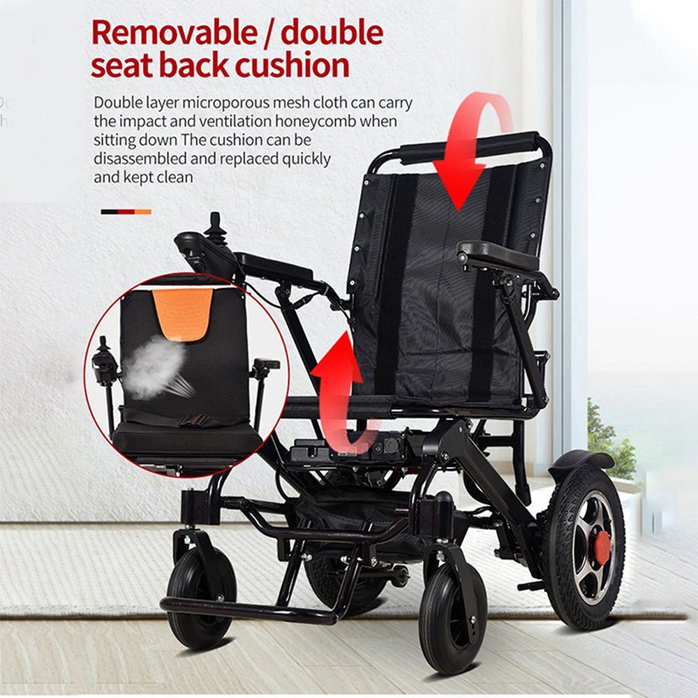 PCMOS DYW459 500W Portable Electric Lightweight Motorized Wheelchair - SAKSBY.com - Electric Wheelchairs - SAKSBY.com