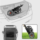 PCMOS WD602 17.5-Inch Heavy-Duty Electric Motorized Lightweight Wheelchair, 250LBS (SAK56491) - Saksby Wholesale - Folded View