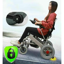 PCMOS WD602 17.5-Inch Heavy-Duty Electric Motorized Lightweight Wheelchair, 250LBS (SAK56491) - Saksby Wholesale - Security Lock Wheels