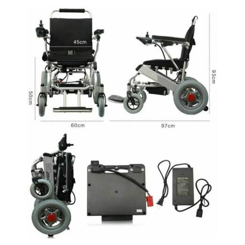PCMOS WD602 Heavy Duty Electrric Motorized Lightweight Wheelchair (97658124) - SAKSBY.com - Electric Wheelchairs - SAKSBY.com