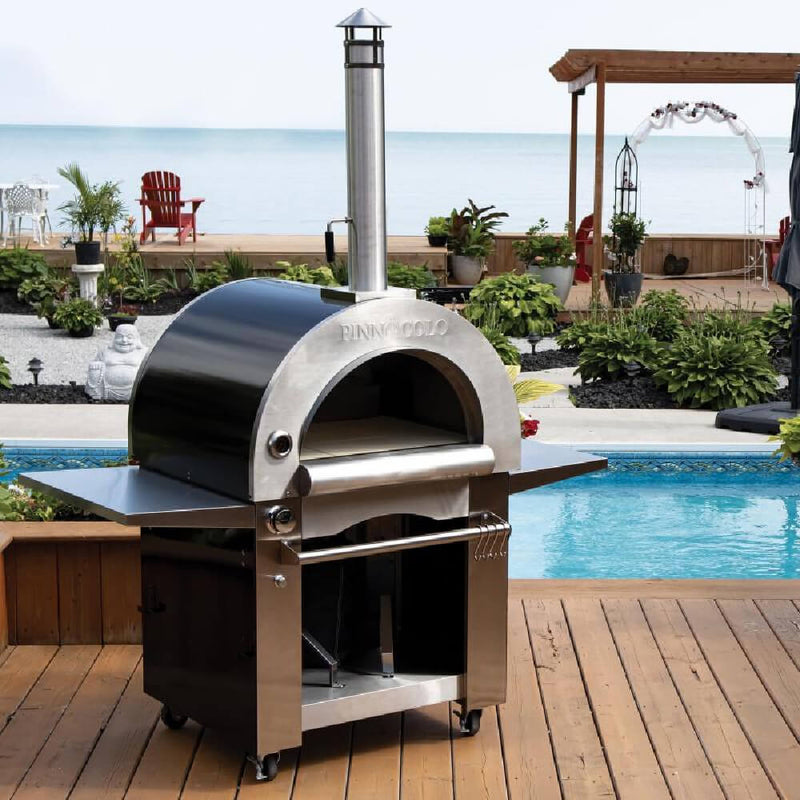 PINNACOLO IBRIDO Portable Outdoor Wood Fired & Gas Backyard Pizza Oven - SAKSBY.com - Infrared Saunas - SAKSBY.com