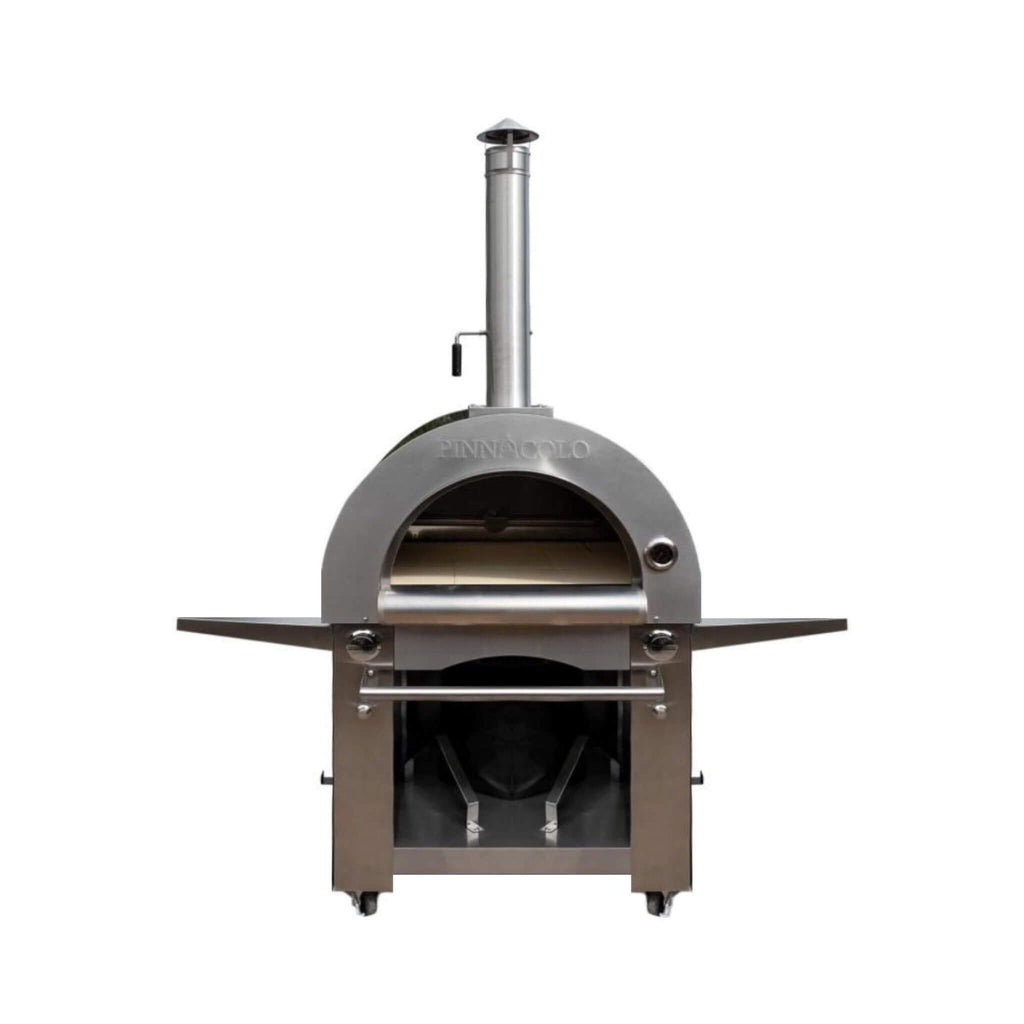 Pinnacolo Ibrido Portable Hybrid Outdoor Wood Fired & Gas Backyard Pizza Oven (SAK96482) - Saksby Wholesale - Front View