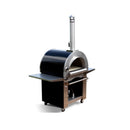 Pinnacolo Ibrido Portable Hybrid Outdoor Wood Fired & Gas Backyard Pizza Oven (SAK96482) - Saksby Wholesale - Side View