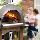 Pinnacolo Premio Portable Outdoor Wood Fired Backyard Pizza Oven (SAK91327) - Saksby Wholesale - Fire VIew