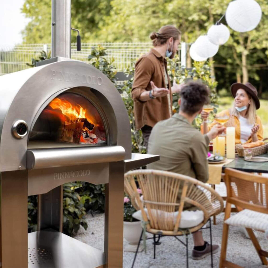 Pinnacolo Premio Portable Outdoor Wood Fired Backyard Pizza Oven (SAK91327) - Saksby Wholesale - Gathering Use