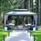 PLF Large Premium Outdoor Hardtop Aluminum Gazebo With Galvanized Steel Double Roof, 10x13FT (91374826) - SAKSBY.com - Canopies & Gazebos - SAKSBY.com