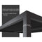 [12x16FT] PLF Premium Outdoor Gray Aluminum Hardtop Pergola Gazebo With Adjustable Roof (SAK81364) - Saskby Wholesale - Louvers View