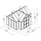 PLM Premium T-Shaped Cathedral Outdoor Walk-In Greenhouse And Solarium, 10x12FT (91364285) - SAKSBY.com - Greenhouses - SAKSBY.com