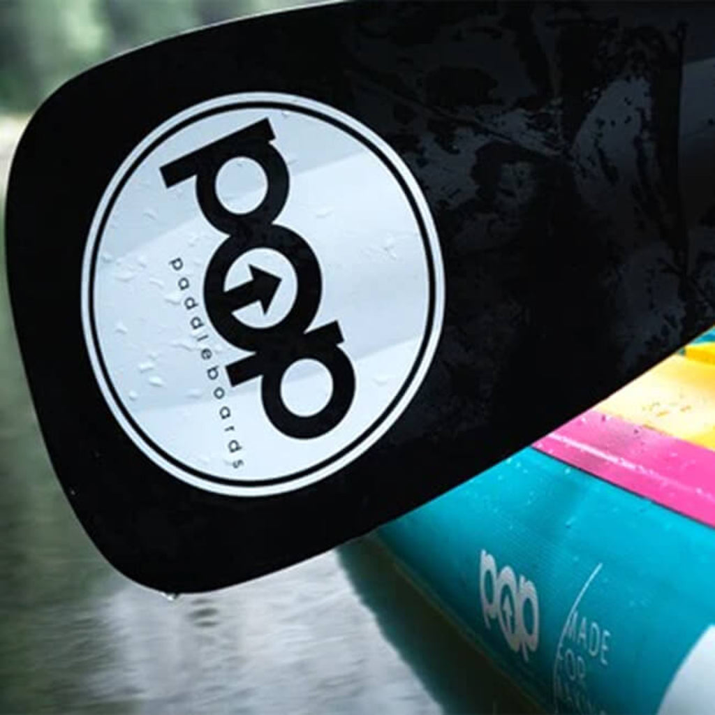 Pop Board Co. Inflatable Board 10'6 Royal Hawaiian Mint/Black (SAK48622) - Saksby Wholesale - Logo View
