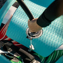 Pop Board Co. Inflatable Board 10'6 Royal Hawaiian Mint/Black (SAK48622) - Saksby Wholesale - Valve In Use